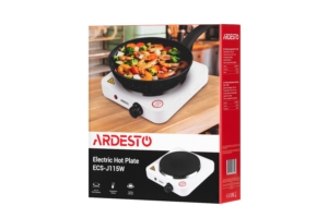 Плитка настольная Ardesto электрическая, конф. — 1 на 1.5кВт, управл. — мех., белый