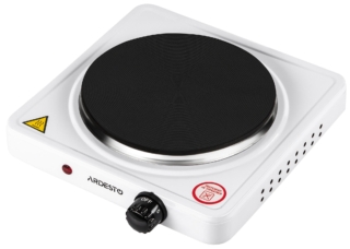 Плитка настольная Ardesto электрическая, конф. — 1 на 1.5кВт, управл. — мех., белый