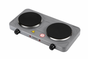 Плитка настольная Ardesto электрическая, конф. — 2кВт на 1 и 1кВт, управл. — мех., графит