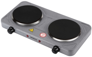 Плитка настольная Ardesto электрическая, конф. — 2кВт на 1 и 1кВт, управл. — мех., графит