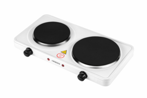 Плитка настільна ARDESTO електрична, конфорок – 2, на 1кВт + 1.5кВт, керування – мех., білий