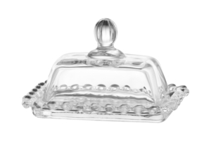 Ardesto Butter dish 11х7cm, glass, transparent