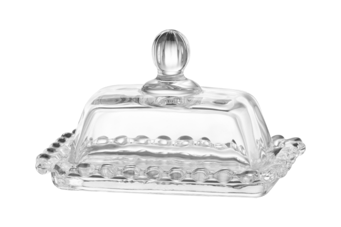 Ardesto Butter dish 11х7cm, glass, transparent