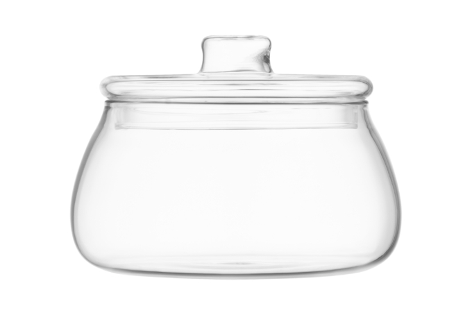 Ardesto Sugar bowl, 500ml, borosilicate glass, transparent