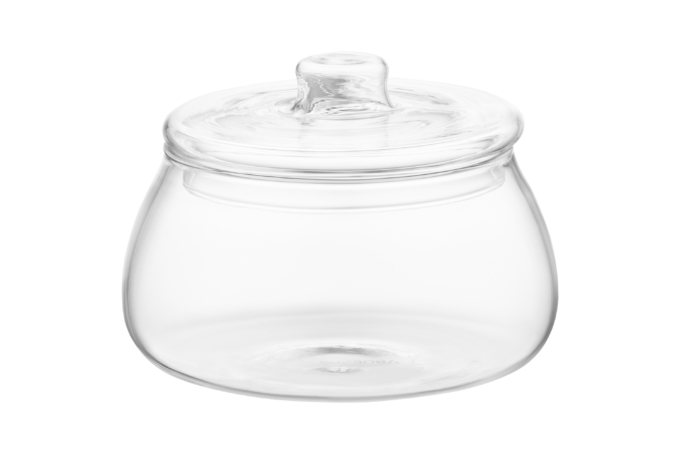 Ardesto Sugar bowl, 500ml, borosilicate glass, transparent
