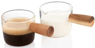Ardesto Set of capacity for cream and sauce,  100ml, 2 pcs, borosilicate glass, transparent