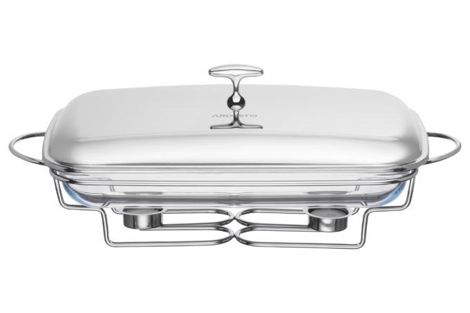 Ardesto Food warmer Black Mars, 3000ml, glass, stainless steel, rectangle, transparent