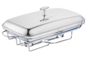 Ardesto Food warmer Black Mars, 3000ml, glass, stainless steel, rectangle, transparent