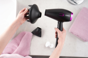 Фен Ardesto Violet PRO HD-Y221PRO ,1750-2100Вт, 2 швидкості, 3темп.режими,дифузор, чорний