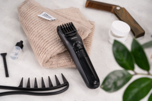 Ardesto hair clipper HC-Y10-B, 220V+battery, nozzles-1, steel, black