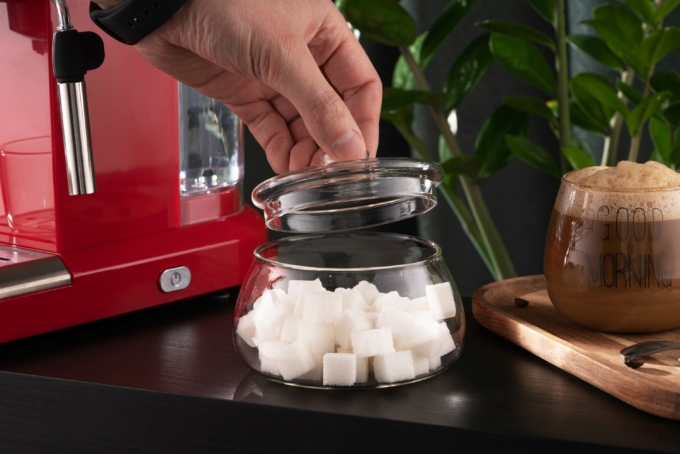 Ardesto Sugar bowl, 500ml, borosilicate glass, transparent