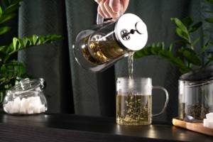 Ardesto mug set with handles Good Morning, 420ml, 2pcs, borosilicate glass, transparent