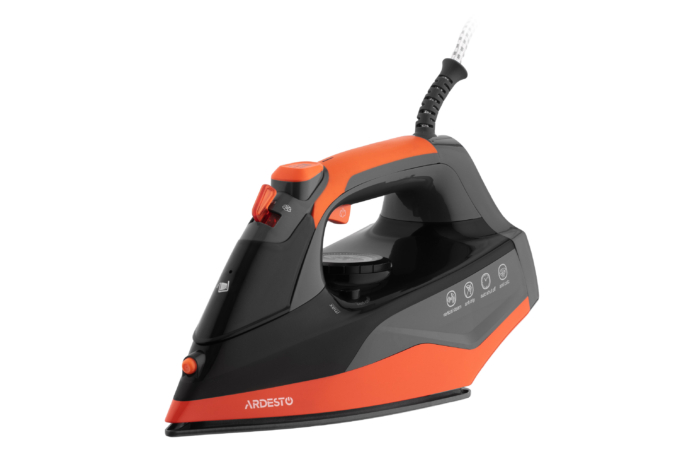 Утюг Ardesto IR-C2233-GR, 2200Вт, 340мл, паровой удар, керам. подошва, чёрно-помаранчевий