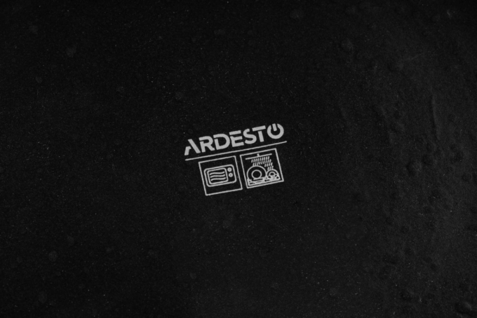 Тарілка десертна  Ardesto Trento, 20.5см, кераміка, чорний