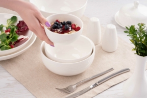 Ardesto Salt shaker Imola, 4.8х8.2cm, porcelain, white