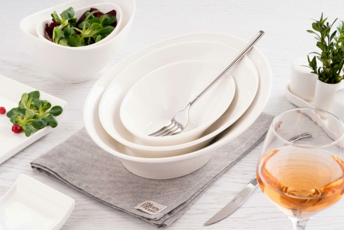 Набор для соли и перца Ardesto, 4 предмета, фарфор, белый