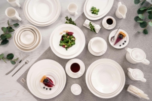 Ardesto Dinner plate Prato, 25сm, porcelain, white