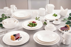 Ardesto Dinner plate Prato, 25сm, porcelain, white