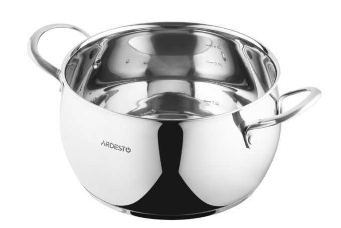 Каструля зі скляною кришкою Ardesto Gemini Liguria, 5л, нержавіюча сталь