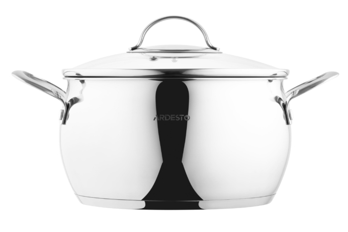 Каструля зі скляною кришкою Ardesto Gemini Liguria, 5л, нержавіюча сталь