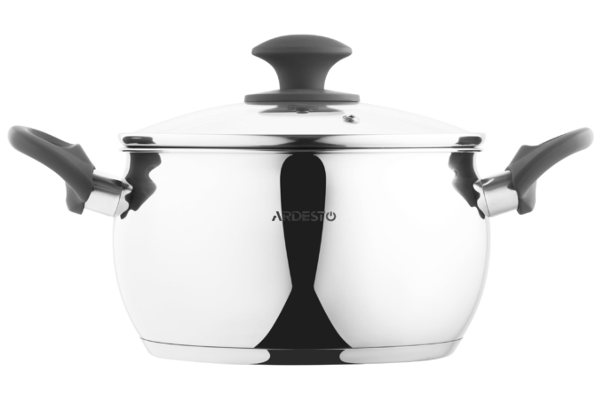 ARDESTO Каструля Gemini Cremona, скляна кришка, 4.0 л, нержавіюча сталь