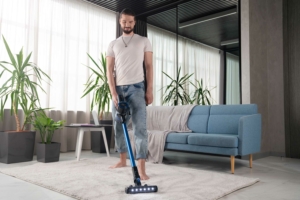 Ardesto cordless VC, 32W, dust cont -0.6L, battery operation up to 60min, HEPA, black with blue