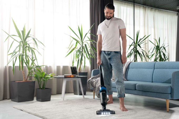 Ardesto cordless VC, 140W, dust cont -1L, battery operation up to 50min, HEPA, black with blue