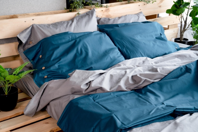 Пододеяльник ARDESTO Mix&Match, 160х220см, 100% хлопок, сатин, синий