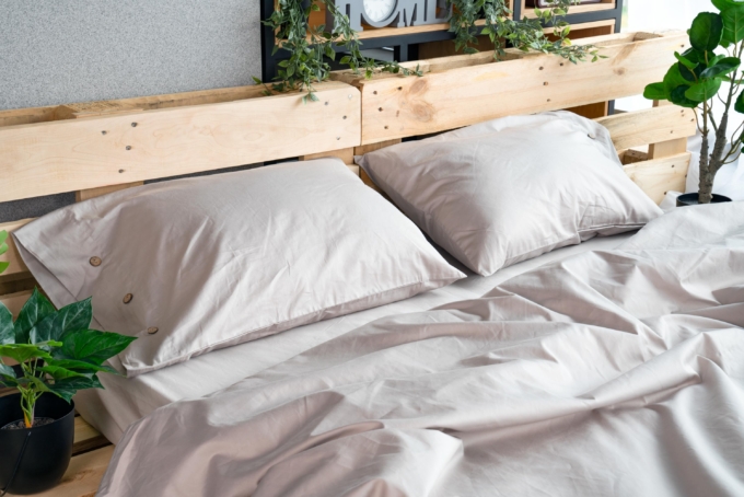 Duvet cover ARDESTO Mix&Match, 200x220cm, 100% cotton, sateen, ivory