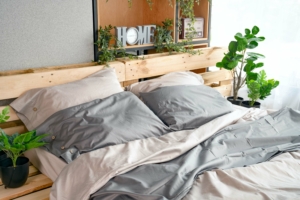 Flat sheet ARDESTO Mix&Match 240x260cm, 100% cotton, sateen, ivory