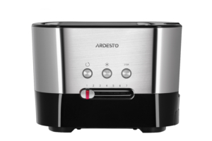Ardesto toaster Steel Collection 800W, metal/plastic, silver-black