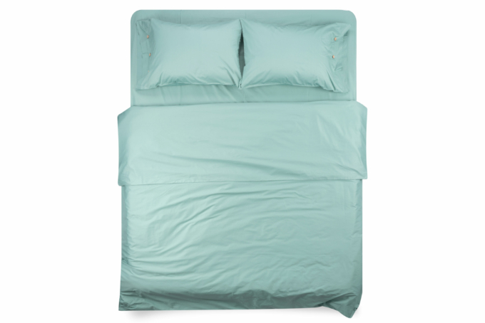 Fitted sheet ARDESTO Mix&Match 160×200+30cm, 100% cotton, sateen, green