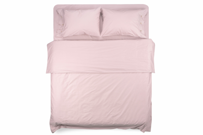 Fitted sheet ARDESTO Mix&Match 160×200+30cm, 100% cotton, sateen, light pink