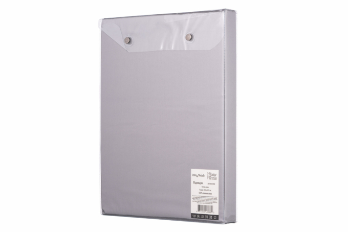 Пододеяльник ARDESTO Mix&Match, 160х220см, 100% хлопок, сатин, серый