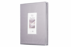 Fitted sheet ARDESTO Mix&Match 180×200+30cm, 100% cotton, sateen, gray