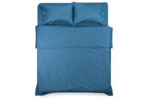 Fitted sheet ARDESTO Mix&Match 180×200+30cm, 100% cotton, sateen, blue
