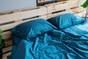 Flat sheet ARDESTO Mix&Match 180x240cm, 100% cotton, sateen, blue