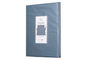 Flat sheet ARDESTO Mix&Match 240x260cm, 100% cotton, sateen, blue