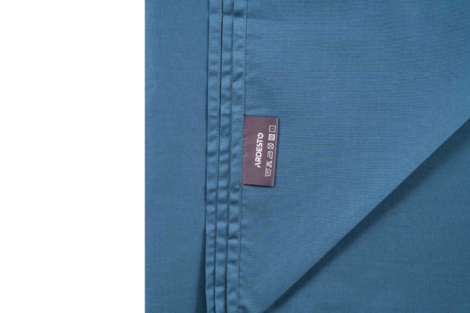 Простирадло ARDESTO Mix&Match, 240х260см, 100% бавовна, сатин, синій