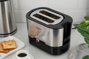 Ardesto toaster Steel Collection 800W, metal/plastic, silver-black