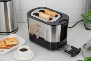 Ardesto toaster Steel Collection 800W, metal/plastic, silver-black