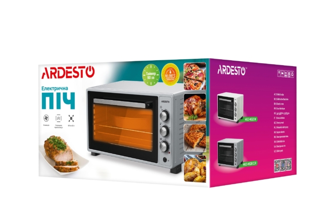 Electric oven ARDESTO, 40L, 1300W, mech., grey