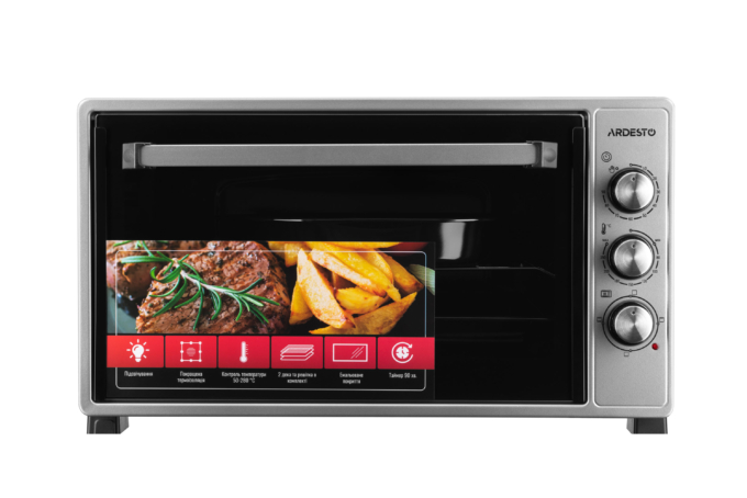 Electric oven ARDESTO, 48L, 1700W, mech., grey