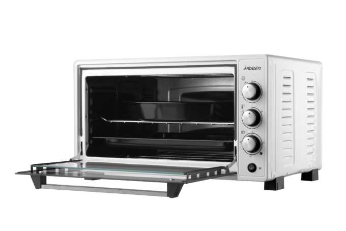Electric oven ARDESTO, 52L, 1700W, mech., convection, double glass, white