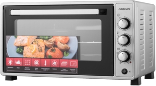 Electric oven ARDESTO, 48L, 1700W, mech., convection, double glass, rotisserie, grey