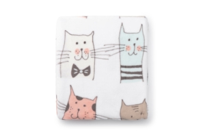 ARDESTO Плед Flannel, 160х200 см, 100% полиэстер, большие коты