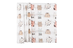 ARDESTO Плед Flannel, 160х200 см, 100% полиэстер, большие коты