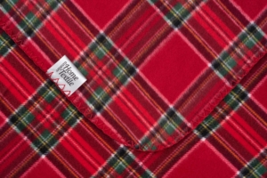 Плед Ardesto Fleece, 160х200см, 100% полиэстер, клетка, красный