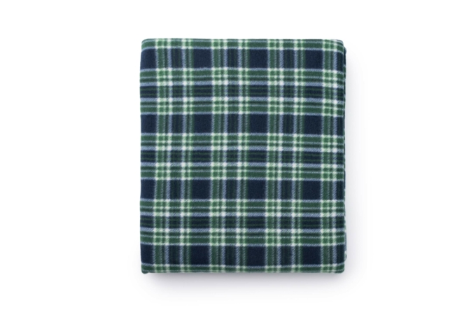 Плед Ardesto Fleece, 160х200см, 100% полиэстер, клетка, зеленый