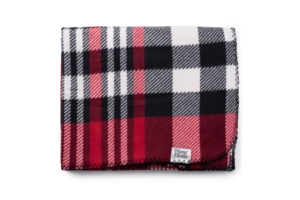 Плед Ardesto Fleece, 130×160см, 100% полиэстер, клетка, красно-черный